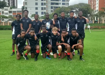 Kyle and Crawford Rugby Team at Oshwal