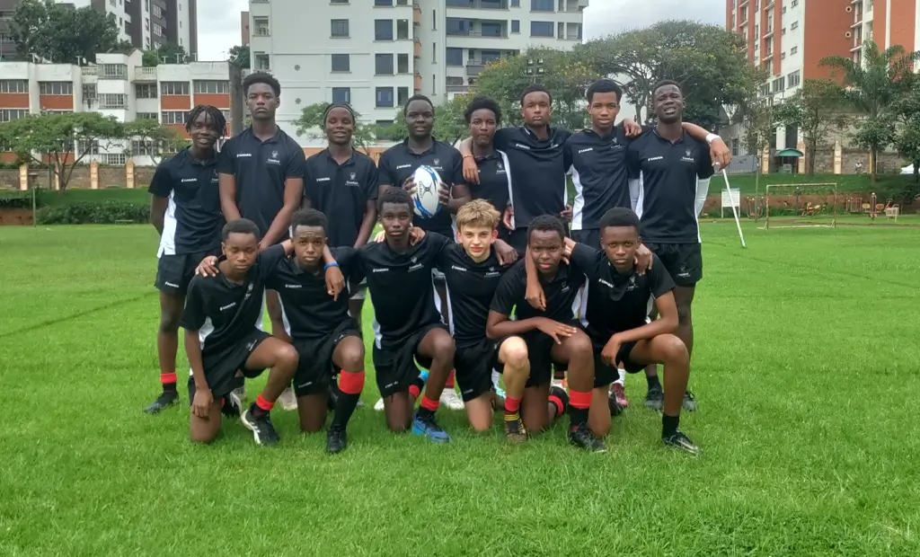 Kyle and Crawford Rugby Team at Oshwal