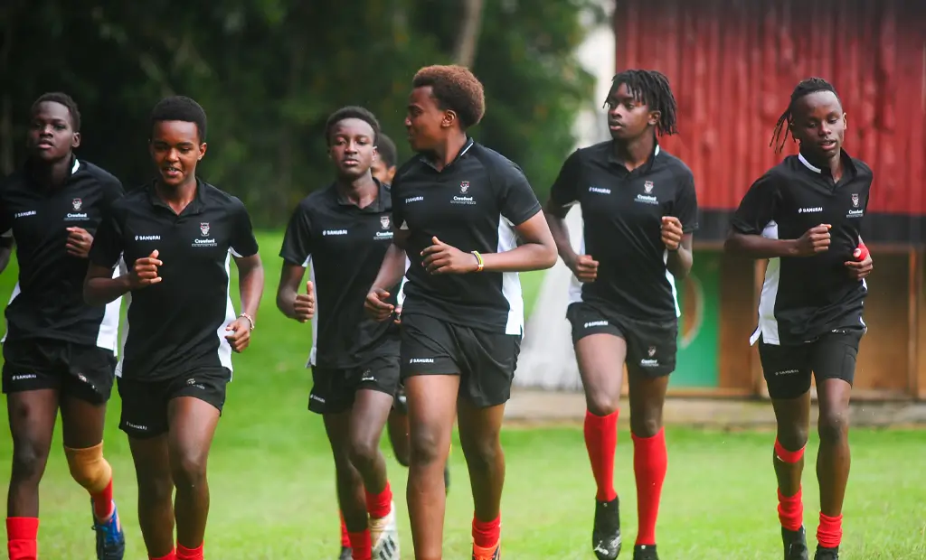 Kyle Rugby warm up at Turi